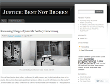 Tablet Screenshot of justicebentnotbroken.wordpress.com