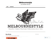 Tablet Screenshot of melbournestyle.wordpress.com