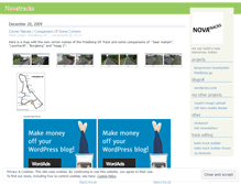 Tablet Screenshot of novatracks.wordpress.com