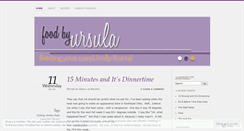Desktop Screenshot of foodbyursula.wordpress.com