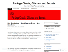 Tablet Screenshot of halofantage.wordpress.com