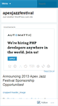 Mobile Screenshot of apexjazzfestival.wordpress.com
