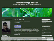 Tablet Screenshot of hendraprastiyawan.wordpress.com