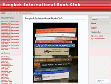 Tablet Screenshot of bangkokinternationalbookclub.wordpress.com