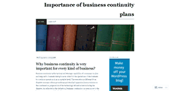 Desktop Screenshot of businesscontinuity12.wordpress.com