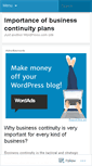 Mobile Screenshot of businesscontinuity12.wordpress.com