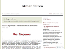Tablet Screenshot of mmandelreo.wordpress.com