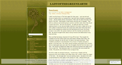 Desktop Screenshot of ladyofthegreenearth.wordpress.com