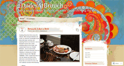 Desktop Screenshot of 2dudesatbrunch.wordpress.com