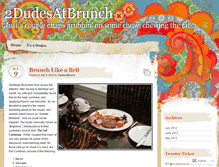 Tablet Screenshot of 2dudesatbrunch.wordpress.com