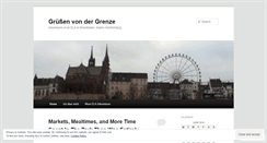 Desktop Screenshot of gruessenvondergrenze.wordpress.com