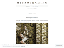 Tablet Screenshot of microframing.wordpress.com