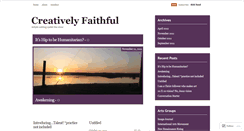 Desktop Screenshot of creativelyfaithful.wordpress.com