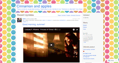 Desktop Screenshot of cinnamonandapples.wordpress.com