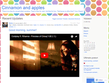 Tablet Screenshot of cinnamonandapples.wordpress.com