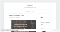 Desktop Screenshot of faraziyya.wordpress.com