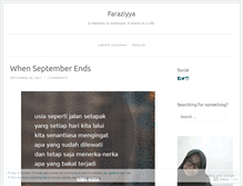 Tablet Screenshot of faraziyya.wordpress.com