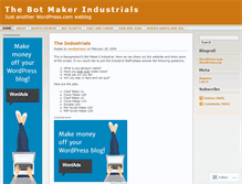 Tablet Screenshot of botmakerindustrials.wordpress.com