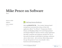 Tablet Screenshot of mikepence.wordpress.com