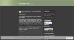 Desktop Screenshot of learndaily.wordpress.com