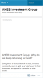 Mobile Screenshot of ahebinvestmentgroupblog.wordpress.com