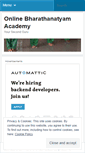 Mobile Screenshot of onlinebharathanatyamacademy.wordpress.com