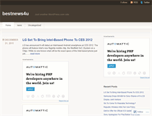 Tablet Screenshot of bestnews4u.wordpress.com