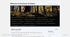 Desktop Screenshot of houseofculture.wordpress.com