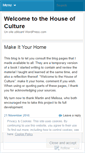 Mobile Screenshot of houseofculture.wordpress.com