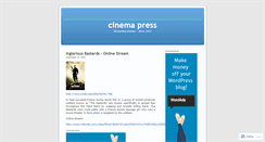 Desktop Screenshot of cinemapress.wordpress.com