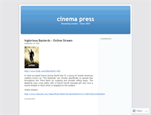 Tablet Screenshot of cinemapress.wordpress.com