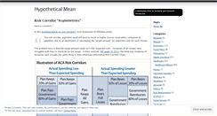 Desktop Screenshot of hypotheticalmean.wordpress.com