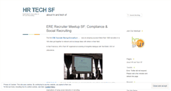 Desktop Screenshot of hrtechsf.wordpress.com