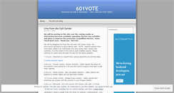 Desktop Screenshot of 601vote.wordpress.com