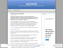 Tablet Screenshot of 601vote.wordpress.com