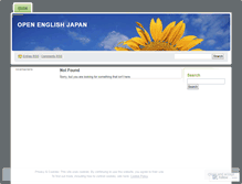 Tablet Screenshot of openenglishjapan.wordpress.com