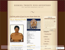 Tablet Screenshot of ezekieltwentyfiveseventeen.wordpress.com
