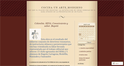 Desktop Screenshot of cocinasena.wordpress.com