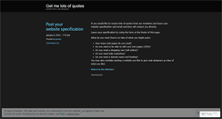 Desktop Screenshot of getmequotes.wordpress.com