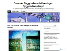 Tablet Screenshot of byggnadsvardsnytt.wordpress.com