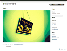 Tablet Screenshot of 2ichard3rooks.wordpress.com