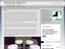 Tablet Screenshot of bebedoresmagazine.wordpress.com