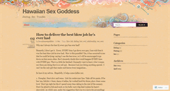 Desktop Screenshot of hawaiiansexgoddess.wordpress.com