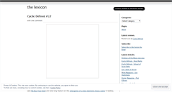 Desktop Screenshot of lexstatic.wordpress.com