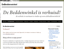 Tablet Screenshot of debeddenwinkel.wordpress.com