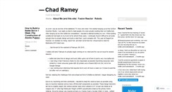 Desktop Screenshot of chadramey.wordpress.com