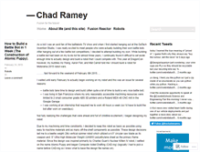 Tablet Screenshot of chadramey.wordpress.com