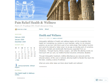Tablet Screenshot of painreliefhealthandwellness.wordpress.com