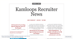 Desktop Screenshot of kamloopsrecruiter.wordpress.com
