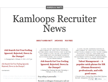 Tablet Screenshot of kamloopsrecruiter.wordpress.com